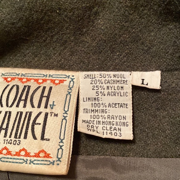 Coach Camel Cashmere & Wool Blend Size L - Picture 4 of 5